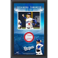Yoshinobu Yamamoto Los Angeles Dodgers Autographed Framed Baseball Shadowbox Collage