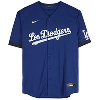 Yoshinobu Yamamoto Los Angeles Dodgers Autographed Nike Royal 2021 City Connect Replica Jersey 