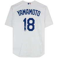 Yoshinobu Yamamoto Los Angeles Dodgers Autographed Nike White Replica Jersey 