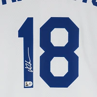 Yoshinobu Yamamoto Los Angeles Dodgers Autographed Nike White Replica Jersey 