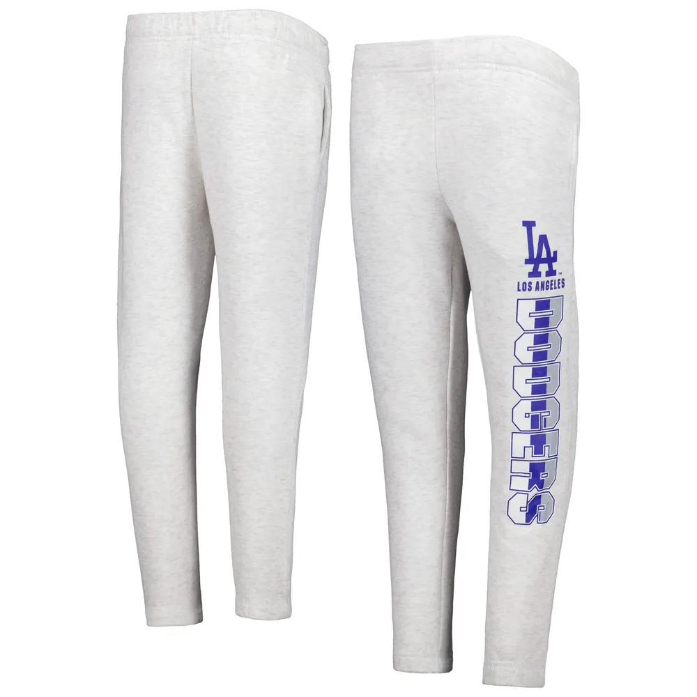 Lids Los Angeles Dodgers Youth Game Time Fleece Pants - Ash