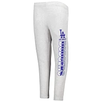 Youth Ash Los Angeles Dodgers Game Time Fleece Pants