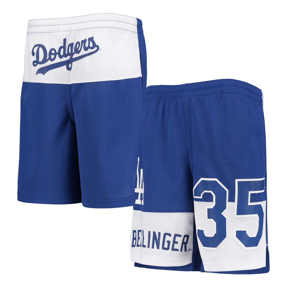 Youth Cody Bellinger Royal Los Angeles Dodgers Pandemonium Name & Number Shorts