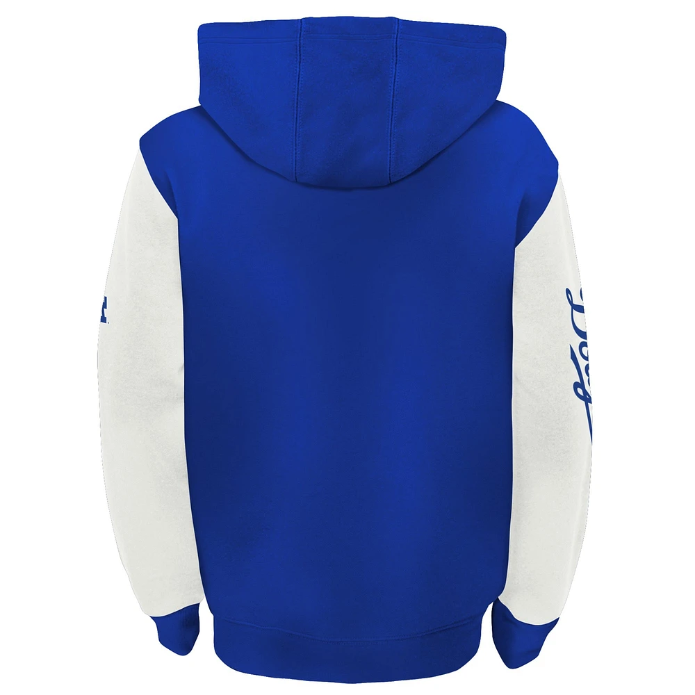 Youth Fanatics Royal/White Los Angeles Dodgers Postcard Full-Zip Hoodie Jacket