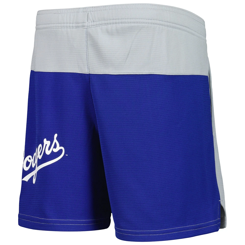 Youth Gray Los Angeles Dodgers 7th Inning Stretch Shorts