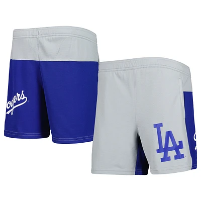 Short extensible 7e manche des Dodgers de Los Angeles gris pour jeune