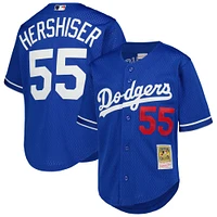 Youth Mitchell & Ness Orel Hershiser Royal Los Angeles Dodgers Cooperstown Collection Mesh Batting Practice Jersey