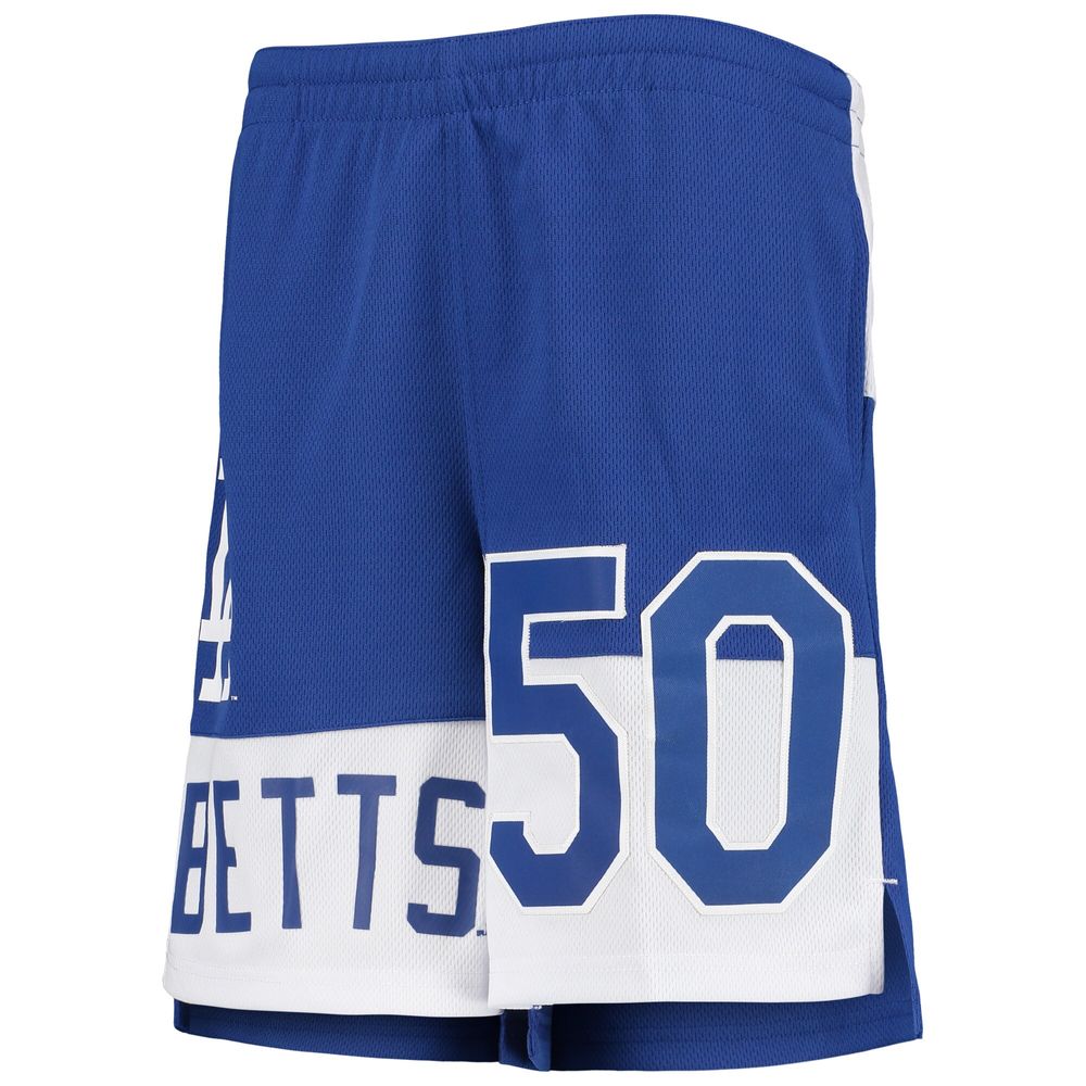 Outerstuff Youth Mookie Betts Royal Los Angeles Dodgers Pandemonium Name & Number Shorts