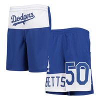 Youth Mookie Betts Royal Los Angeles Dodgers Pandemonium Name & Number Shorts