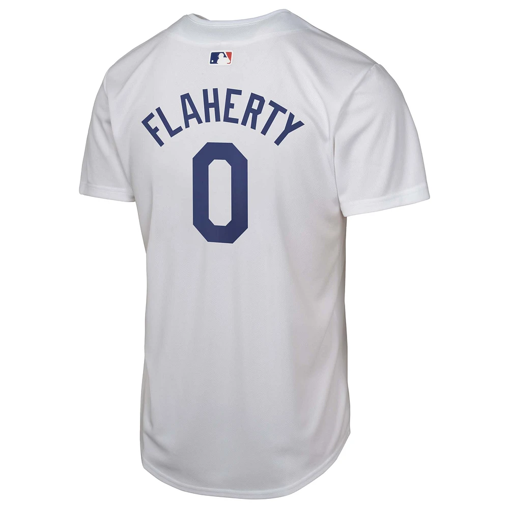 Maillot de jeu à domicile des Los Angeles Dodgers Jack Flaherty Nike pour jeune