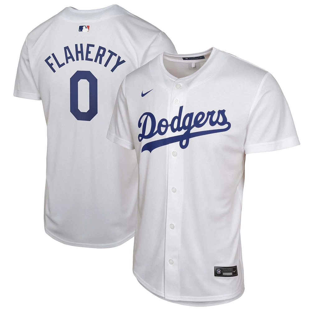 Maillot de jeu à domicile des Los Angeles Dodgers Jack Flaherty Nike pour jeune