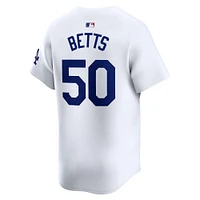 Maillot de joueur Nike Mookie Betts blanc Los Angeles Dodgers Home Limited pour jeune