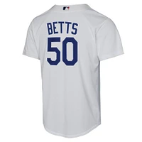 Youth Nike Mookie Betts White Los Angeles Dodgers Home Replica Player Jersey