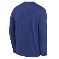 T-shirt à manches longues Nike Royal Los Angeles Dodgers Authentic Collection Legend Performance pour jeune