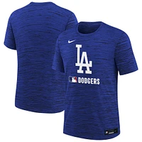 T-shirt Nike Royal Los Angeles Dodgers Authentic Collection Velocity Performance pour jeune