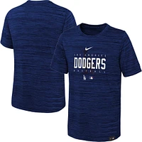 Jeunesse Nike Royal Los Angeles Dodgers Authentic Collection Velocity Practice Performance - T-shirt