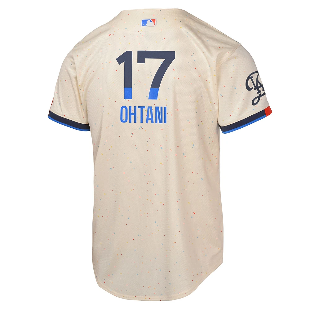 Youth Nike Shohei Ohtani Cream Los Angeles Dodgers 2024 City Connect Limited Player Jersey