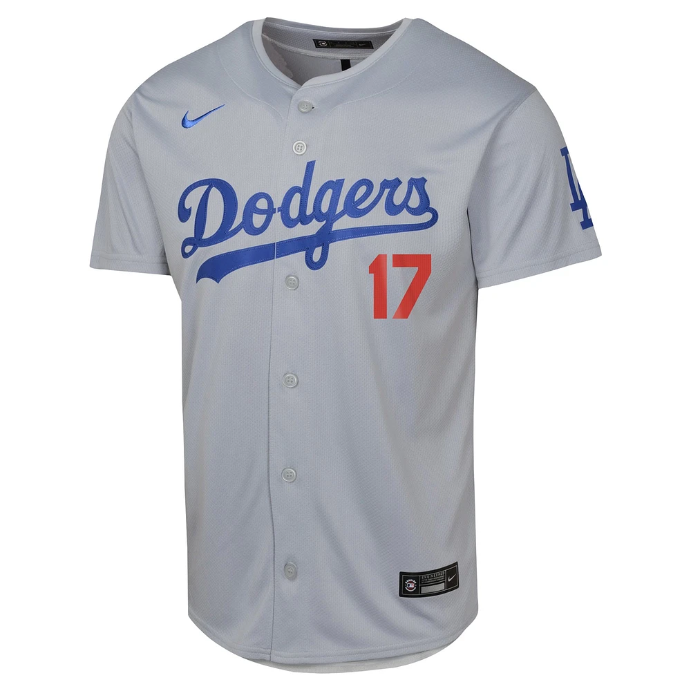 Maillot Nike Shohei Ohtani pour jeune, gris, Los Angeles Dodgers, Alternate Limited Jersey