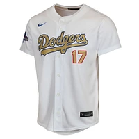 Youth Nike Shohei Ohtani White Los Angeles Dodgers 2025 Gold Collection Limited Jersey