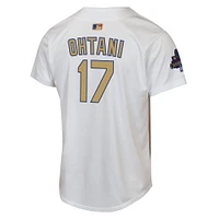 Youth Nike Shohei Ohtani White Los Angeles Dodgers 2025 Gold Collection Limited Jersey