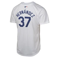 Maillot de jeu à domicile Nike Teoscar Hernandez pour jeunes des Dodgers Los Angeles, blanc