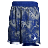Short de voltigeur pour jeunes Los Angeles Dodgers bleu royal/gris