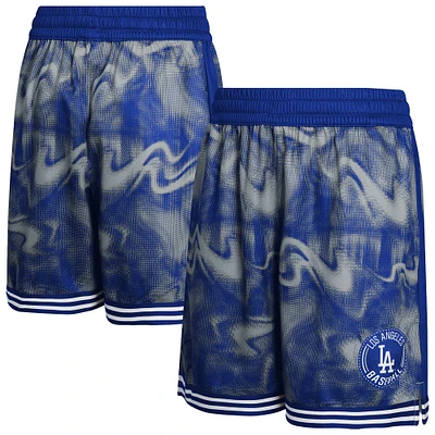 Short de voltigeur pour jeunes Los Angeles Dodgers bleu royal/gris