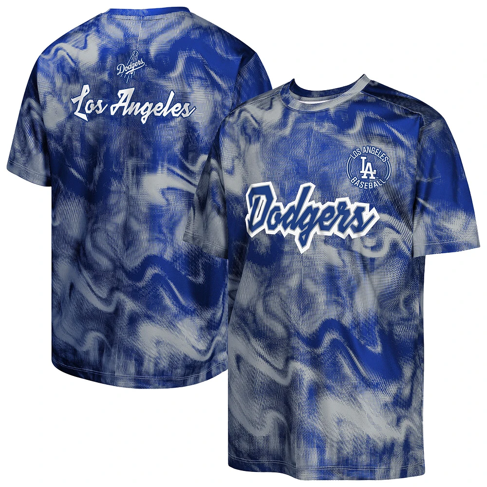 T-shirt pour jeunes frappeurs suppléants des Dodgers de Los Angeles, bleu royal/gris