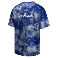 T-shirt pour jeunes frappeurs suppléants des Dodgers de Los Angeles, bleu royal/gris
