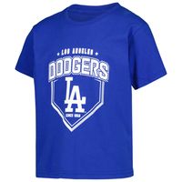 Youth Stitches Gray/Royal/Heather Gray Los Angeles Dodgers 3-Piece T-Shirt Combo Set