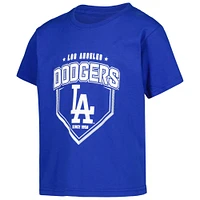 Youth Stitches Gray/Royal/Heather Gray Los Angeles Dodgers 3-Piece T-Shirt Combo Set
