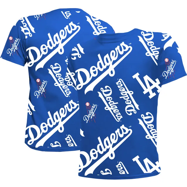 Lids Los Angeles Dodgers Soft as a Grape Youth Distressed Logo T-Shirt -  Royal