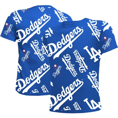 Los Angeles Dodgers Stitches Youth Allover Team T-Shirt - Royal