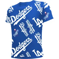 T-shirt Stitches Royal Los Angeles Dodgers Allover Team pour jeune