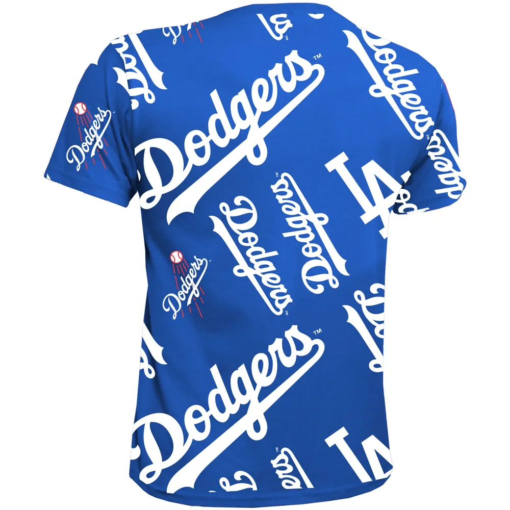 T-shirt Stitches Royal Los Angeles Dodgers Allover Team pour jeune