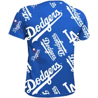 Youth Stitches Royal Los Angeles Dodgers Allover Team T-Shirt