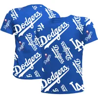 Youth Stitches Royal Los Angeles Dodgers Allover Team T-Shirt