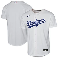 Maillot réplique à domicile des Dodgers de Los Angeles blanc pour jeunes