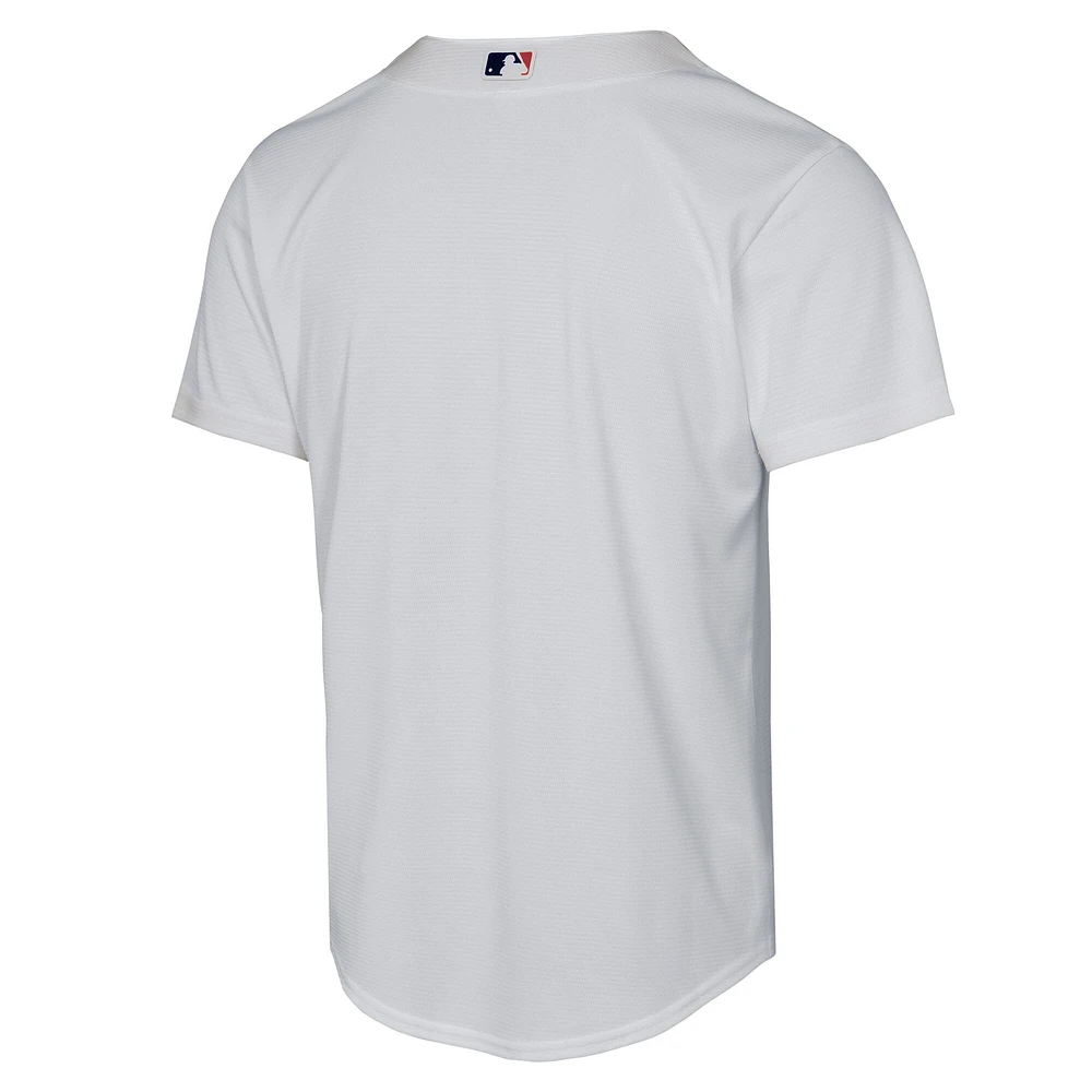 Maillot réplique à domicile des Dodgers de Los Angeles blanc pour jeunes