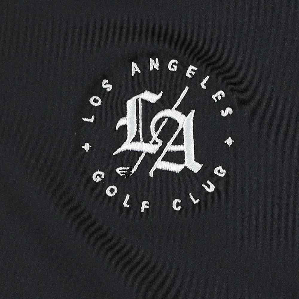 Men's Flag & Anthem  Black Los Angeles Golf Club Performance Quarter-Zip Hoodie