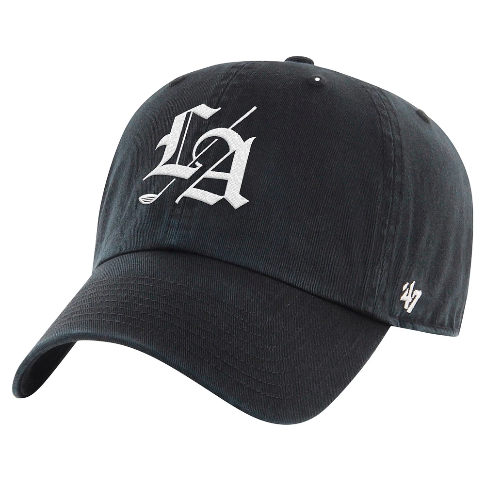 Men's '47 Black TGL Los Angeles Golf Club Clean Up Adjustable Hat