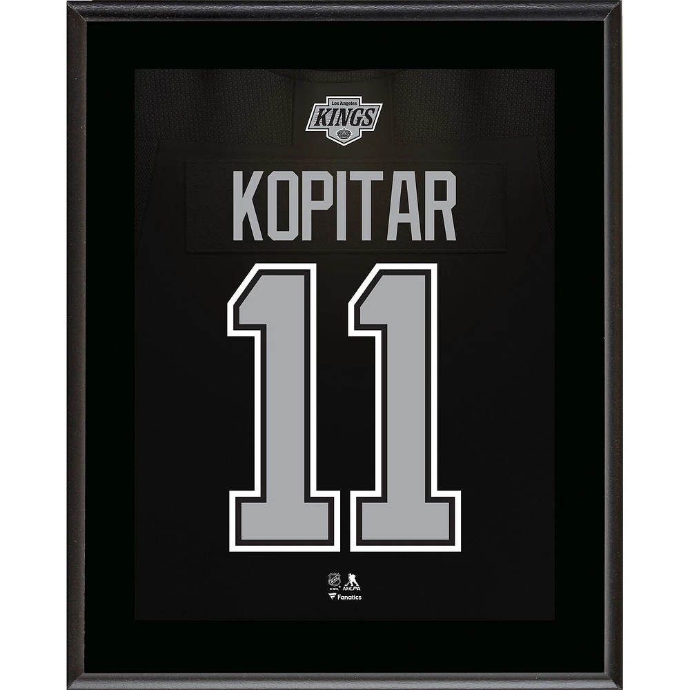 Plaque de joueur sublimée avec numéro de maillot Anze Kopitar Los Angeles Kings 10,5" x 13"