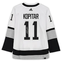 Maillot authentique adidas blanc dédicacé par Anze Kopitar des Los Angeles Kings