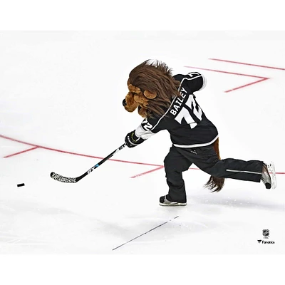 Bailey Los Angeles Kings Unsigned Black Jersey Shooting Photograph