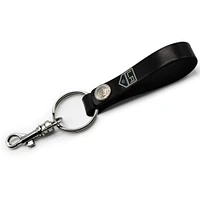 Black Los Angeles Kings Personalized Leather Loop Keychain