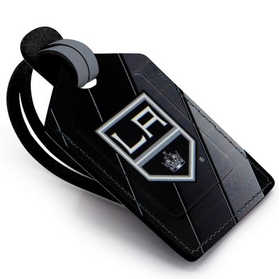 Black Los Angeles Kings Personalized Leather Luggage Tag