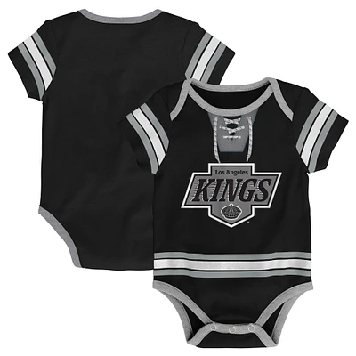 Infant Black Los Angeles Kings Hockey Jersey Bodysuit