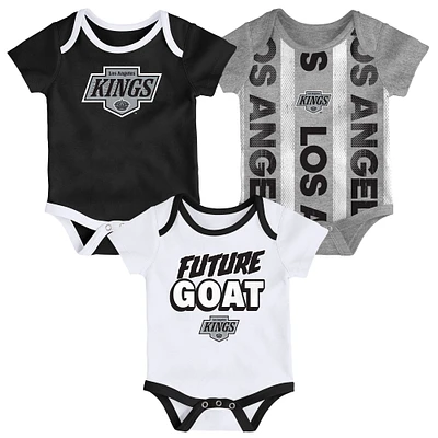 Infant Los Angeles Kings Loyal Buddies Three-Pack Bodysuit Set