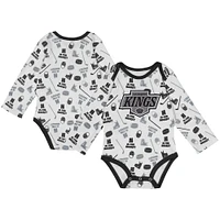 Body à manches longues pour bébé blanc Los Angeles Kings Quick Learner