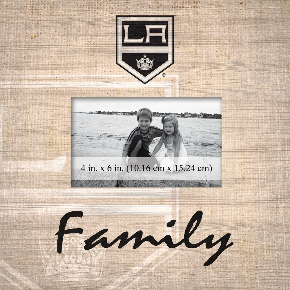 Los Angeles Kings 10'' x 10'' Burlap Pattern Frame